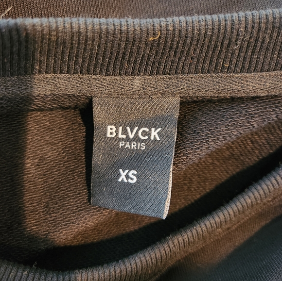 BLVCK Paris Exclusive Square Logo French Terry Cotton Sweatshirt - Picture 5 of 8